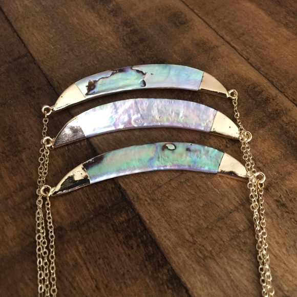 Restocked! Abalone Shell Crescent Pendant - Picture 6 of 16